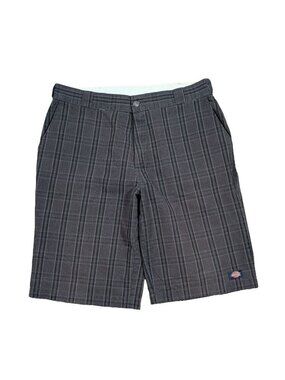 Dickies Plaid Shorts Workwear W36" 12" Inseam Vintage Y2K Grunge Skater